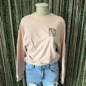 Walt Disney World Pink Long sleeve Spirit Jersey with rose gold Size M